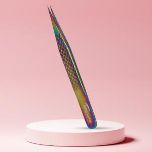 Long Lashes szempilla csipesz egyenes - multicolor, 12cm