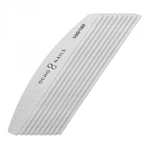 Ocho Nails félhold körömreszelő slim 100/180 - 10 db/csomag (150154)