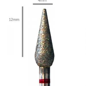 Pedi Planet gyémánt fréz csepp piros (finom) (pp5739)