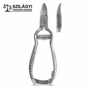 Rozsdamentes körömcsípő hernyórugós 13,5cm RM34