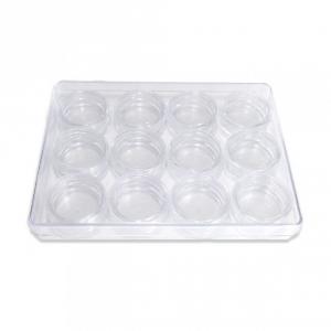 Tégely, átlátszó 10ml 12db/csomag