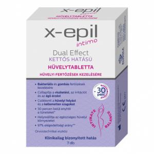 X-Epil Intimo Dual Effect kettős hatású hüvelytabletta 7db