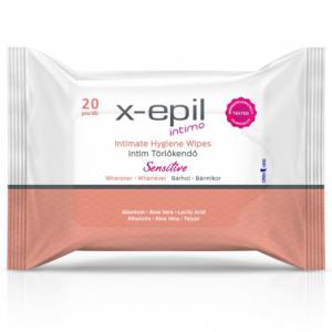 X-Epil Intimo Intim törlőkendő - sensitive 20db