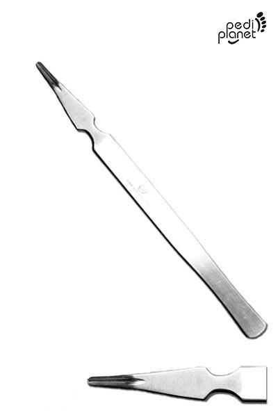 Vájt véső rozsdamentes pedikűr eszköz Pedi Planet