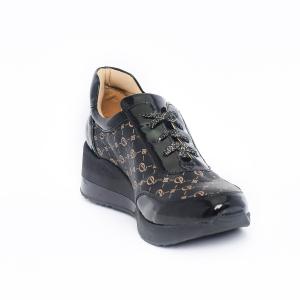 OLIVIA 3091 FEKETE-BRONZ SNEAKER
