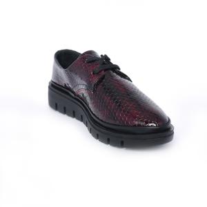 SHERLOCK SOON 034.3000 BORDÓS-FEKETE NŐI CIPŐ