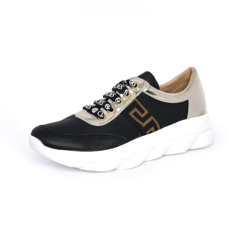 OLIVIA AN904 FEKETE-ARANY SNEAKER