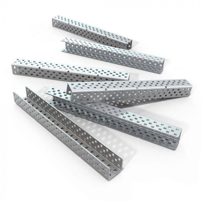 2x2x2x20 Aluminium U-Channel (6-pack)