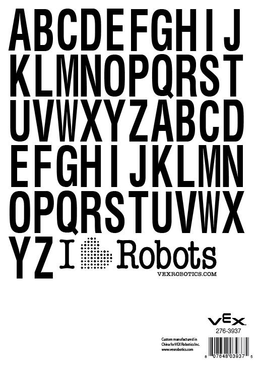 License Plate Alphabet Sticker Sheet