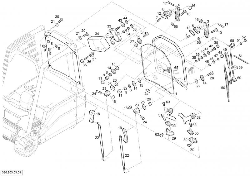 03/10 DRIVERS CAB REAR WINDOW