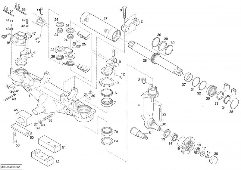 04/02 STEERING AXLE E16P/E18P/E20P