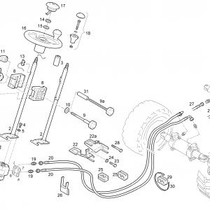 04/01 HYDROSTATIC STEERING WITH LINES =>| H2X392W01966