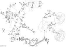 04/01B HYDROSTATIC STEERING WITH LINES H2X392A00024 |=>