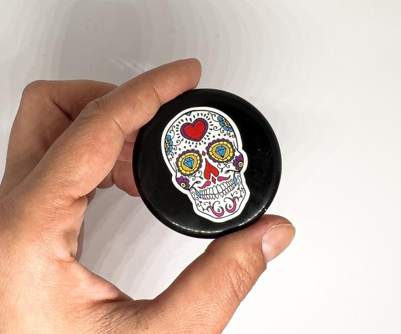 Calavera koponya Fekete Obszidiánon 1