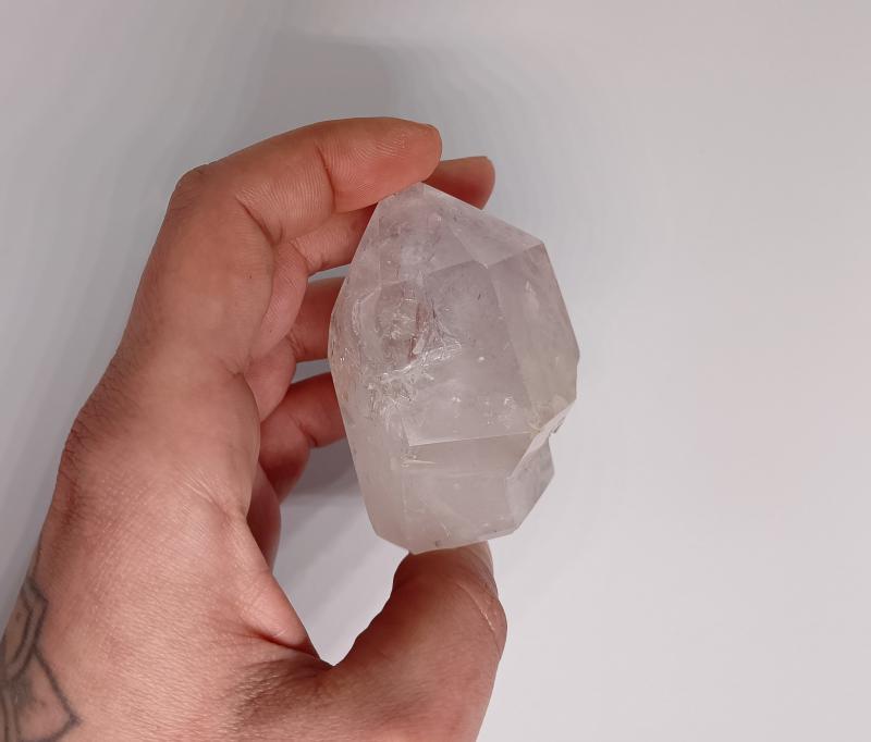 Enhydro halvány Ametiszt-kvarc csúcs