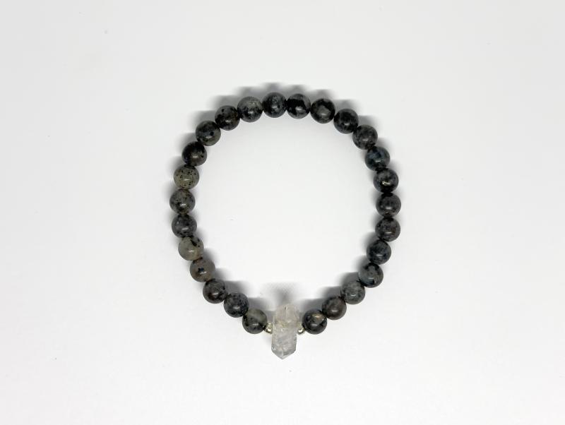 Enhydro kvarc-Larvikit karkötő