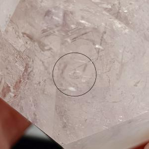 Enhydro halvány Ametiszt-kvarc csúcs