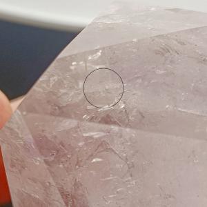 Enhydro halvány Ametiszt-kvarc csúcs