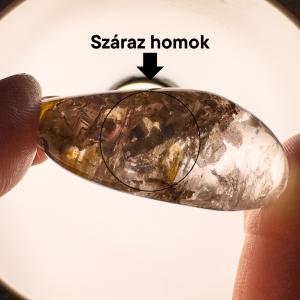 Enhydro kvarc mozgó száraz homokkal [Ritkaság]