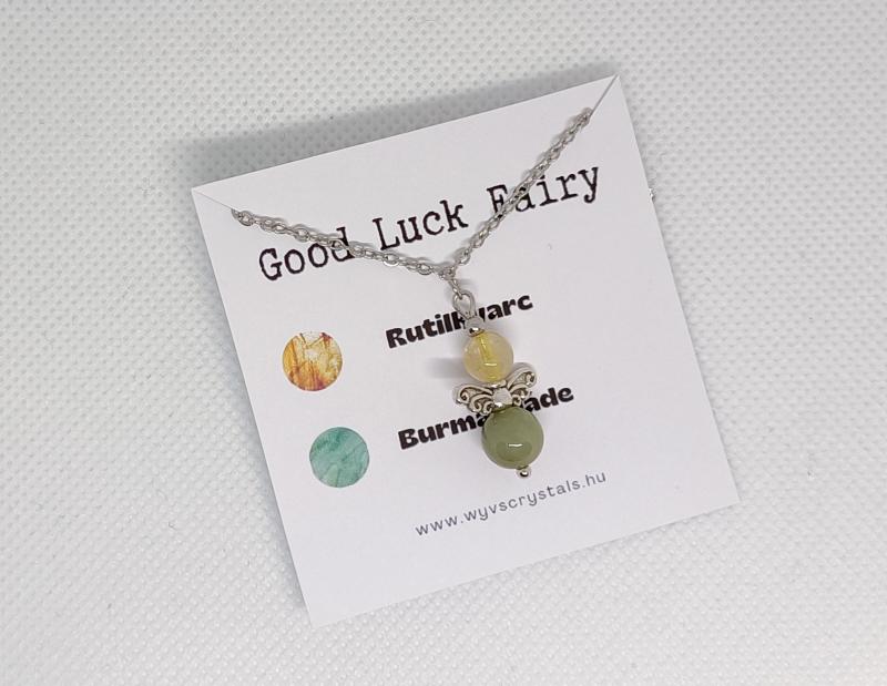 Good Luck Fairy (Rutilkvarc-Burmai Jáde) nyaklánc