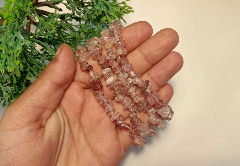 Hematitos kvarc Szemcse karkötő