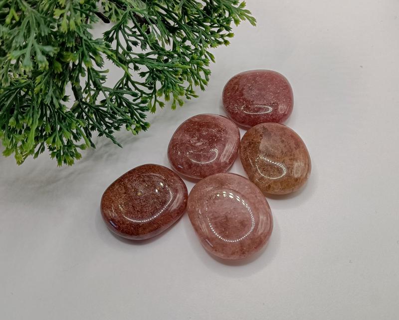 Hematitos kvarc/Eperkvarc lapos marokkő