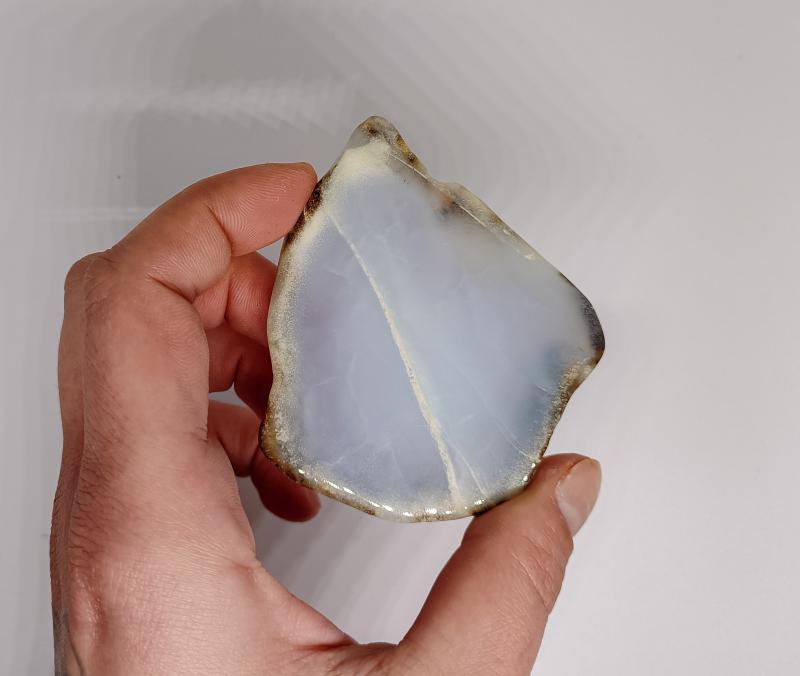 Kalcedon csiszolt lap