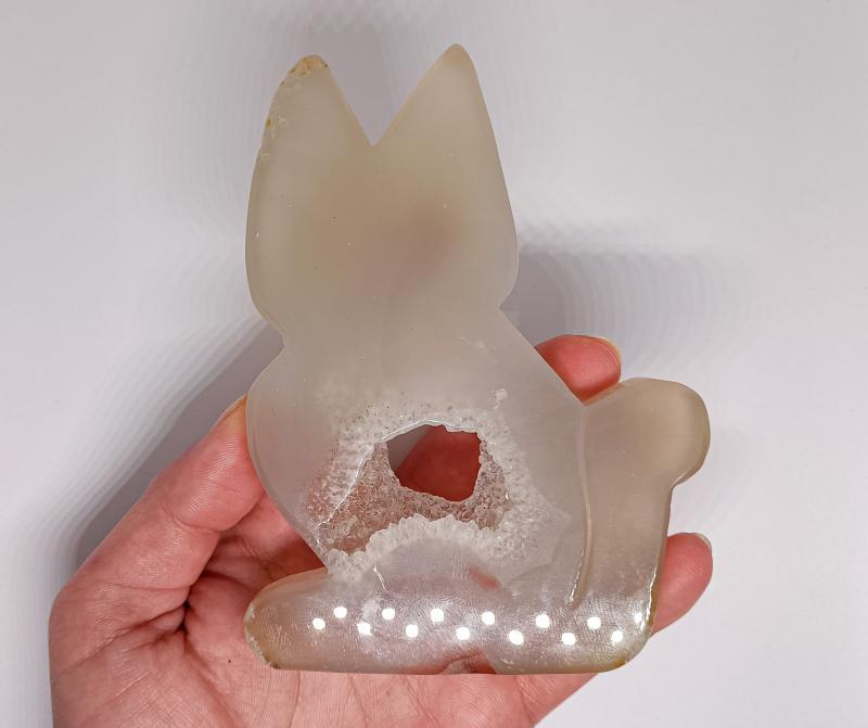 Kvarc kristályos Achát cica