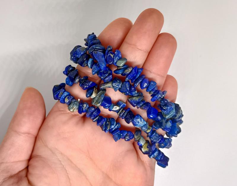 Lapis Lazuli szemcse karkötő