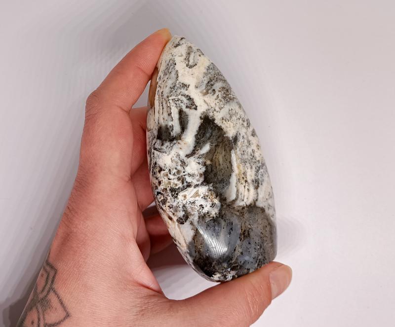 Merlinit/Dendrites opál csiszolt forma