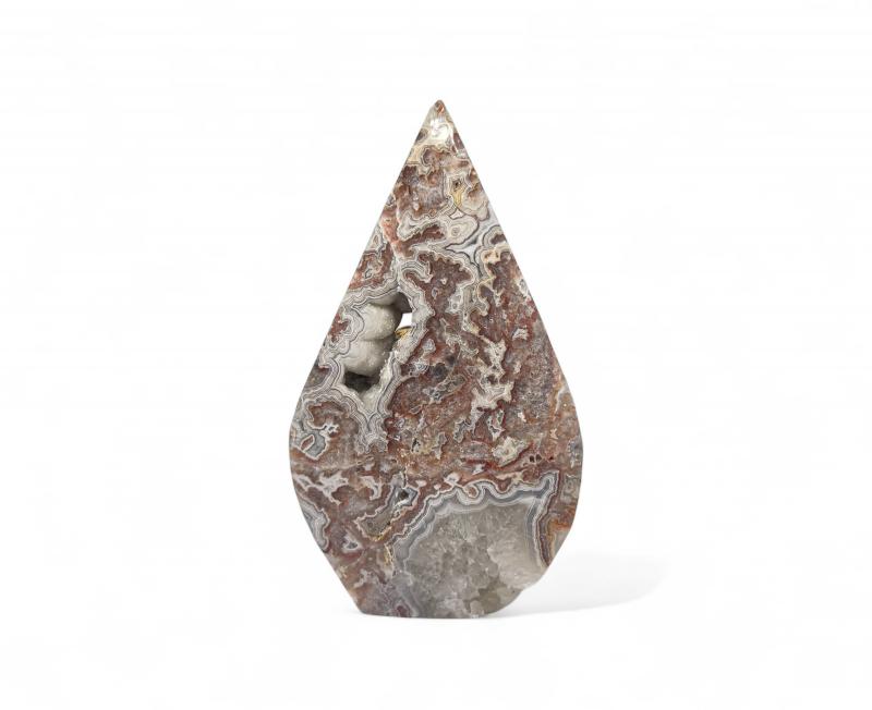 Mexikói Csipke Achát csiszolt forma