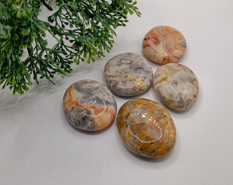 Mexikói Csipke Achát lapos marokkő