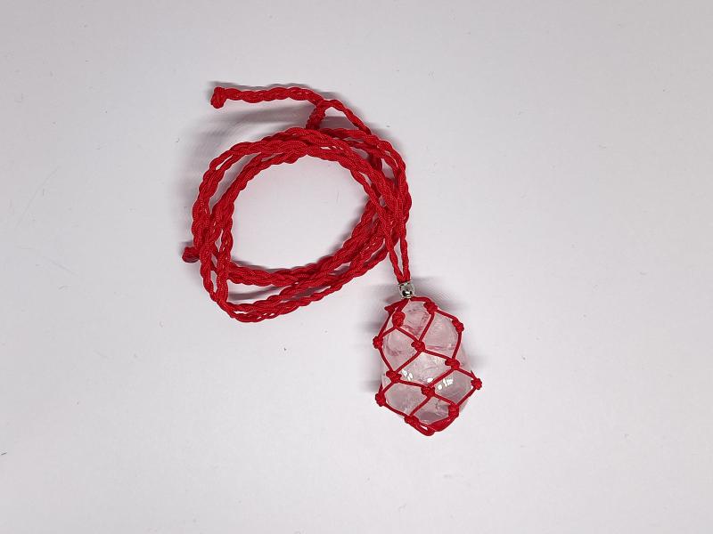 Nyaklánc alap piros (fémmel)