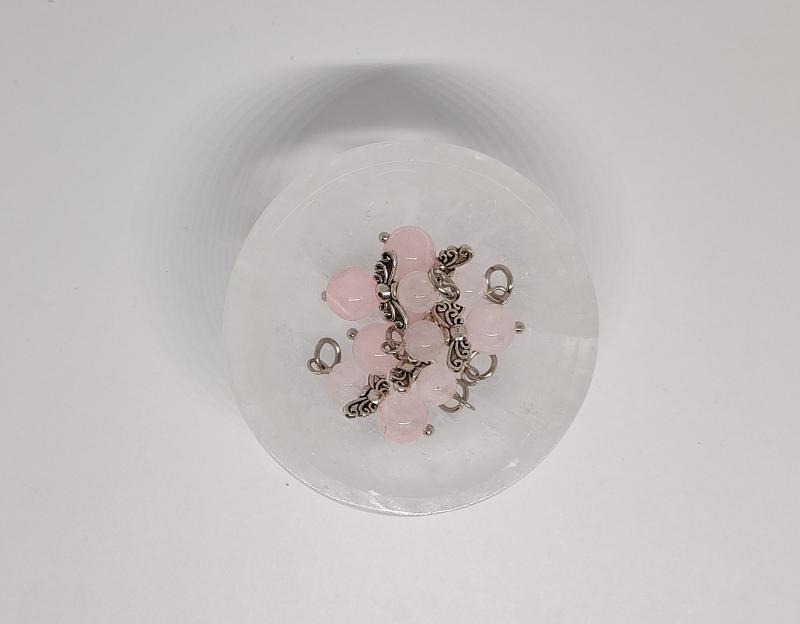 Rózsakvarc tündér medál