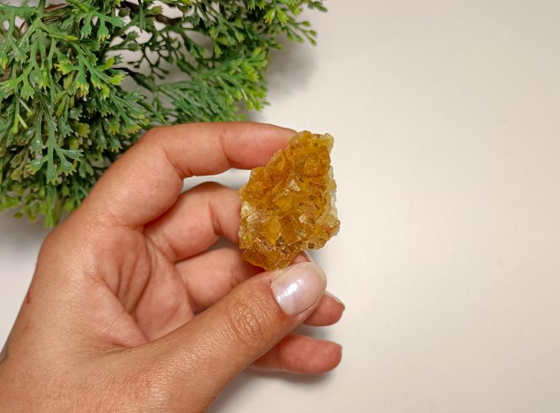 Sárga Fluorit nyers