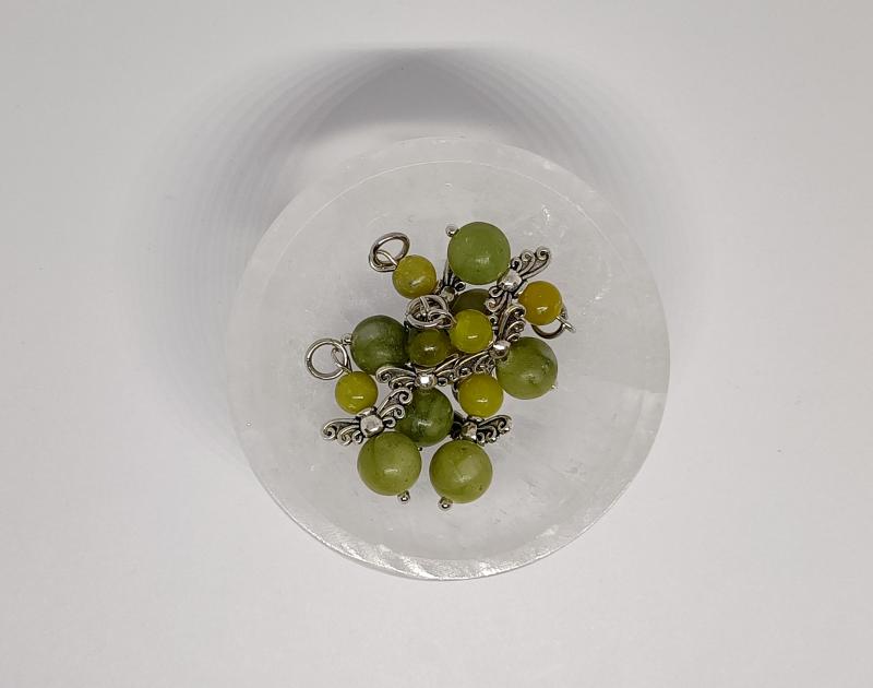 Szerpentin tündér medál