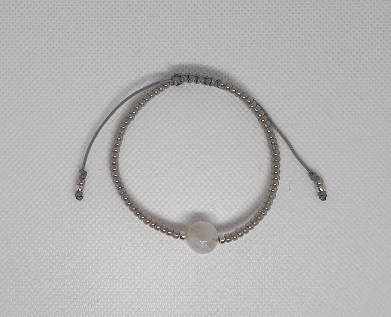 Szivárvány Holdkő minimal karkötő