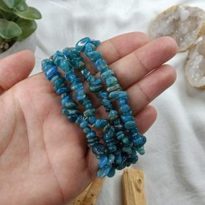 Apatit szemcse karkötő