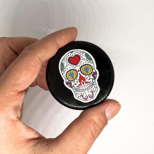 Calavera koponya Fekete Obszidiánon 1