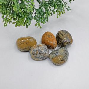 Dendrites sárga opál marokkő