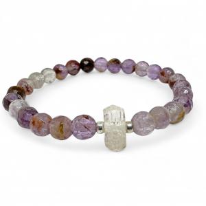 Fazettált Szuper 7-Fenakit karkötő