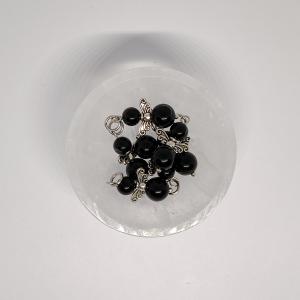 Fekete Obszidián tündér medál