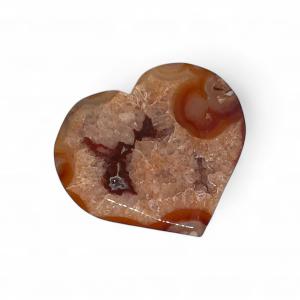 Karneolos Achát szív