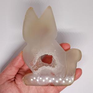 Kvarc kristályos Achát cica