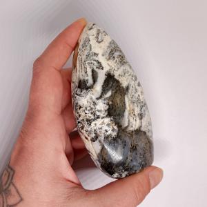 Merlinit/Dendrites opál csiszolt forma