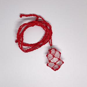 Nyaklánc alap piros (fémmel)