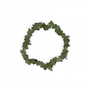 Zöld Apatit szemcse karkötő