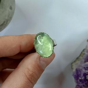 Zöld Fluorit gyűrű