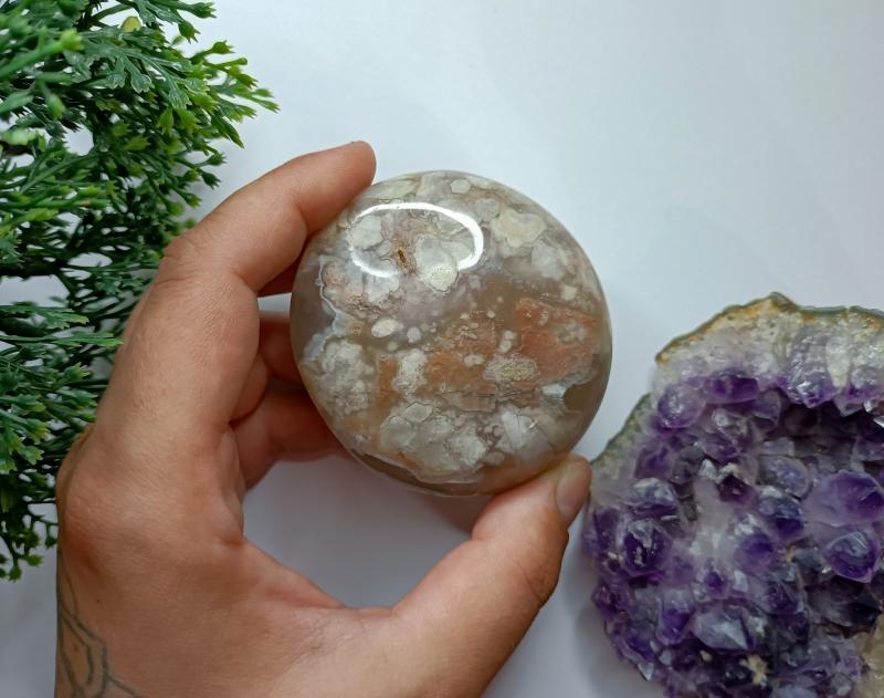 Virág Achát nagy marokkő