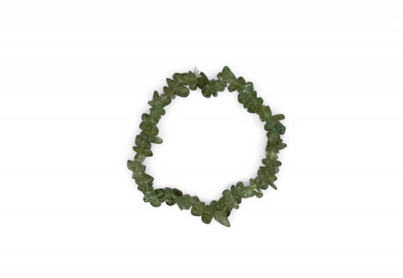 Zöld Apatit szemcse karkötő